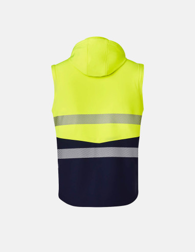 Unisex Streetworx 2 In 1 Stretch Softshell Jacket Yellow/Navy