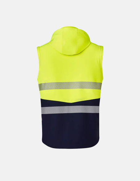 Unisex Streetworx 2 In 1 Stretch Softshell Jacket Yellow/Navy