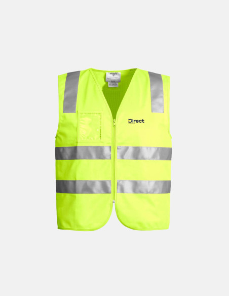 Unisex Hi Vis Zip Vest Yellow