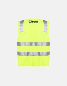 Unisex Hi Vis Zip Vest Yellow 2
